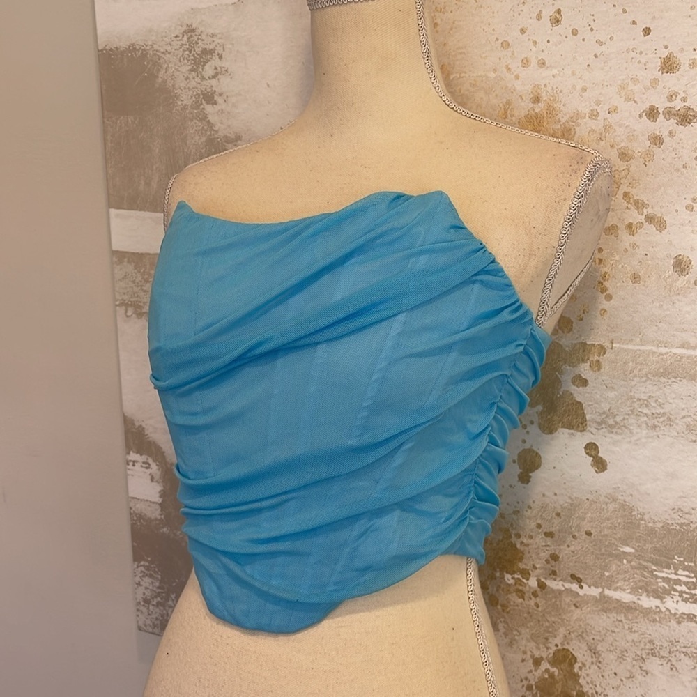 Blue Corset (back zipper) NWT - Picture 6 of 8